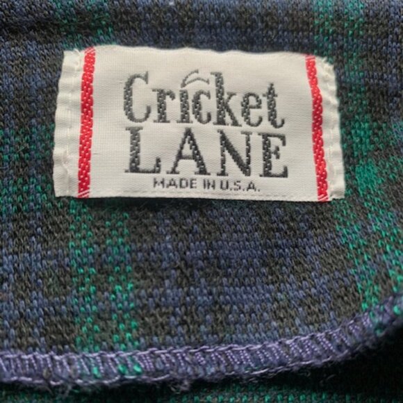 Vintage Cricket Lane Plaid Blazer Jacket | Made in USA | Blackwatch Tartan - Picture 4 of 9
